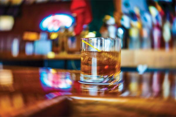 alcoholic drink on a table