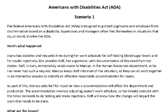 ADA Scenarios